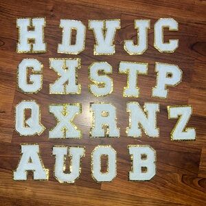 Sew on letters